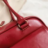Bolso de mano de moda informal de cuero de PU vintage con diseño de doble bolsillo para mujer - details 31