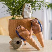 Pinchos de autorriego con forma de erizo, globos de riego de plantas para interior y exterior, terracota, 4 paquetes - details 2