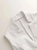 Suéter sin mangas de verano de Color sólido para mujer, chaleco, abrigo, temperamento superior de moda para ir al trabajo, chaleco cansado con botones y V - details 18