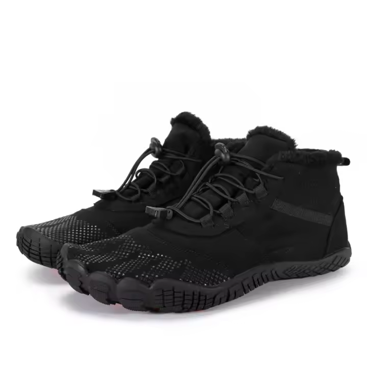 Zapatos de senderismo zapatos altos de algodón para hombre zapatos de senderismo botas de nieve cálidas de terciopelo - 1