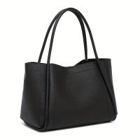 INS Bolso de mano suave retro elegante de inspiración coreana para mujer - Correa de hombro ajustable, cierre magnético, bolso espacioso para el trabajo, compras, regalo del día de la madre (marrón claro/rojo/negro), bolso vintage, accesorio sofisticado - details 6