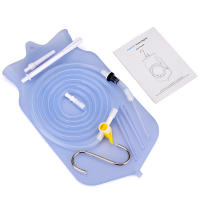 Kit de bolsa de Enema plegable de 2L, boquilla de riego de vagina, lavado Anal de silicona, higiene femenina, bolsas de limpieza de Colon - details 4