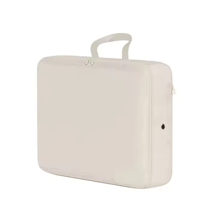 Bolsa de almacenamiento de chaqueta de plumón de poliéster, bolsa de almacenamiento plegable de gran capacidad para chaqueta acolchada con asa, cubo de embalaje de compresión para viaje - 1