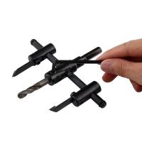 Cortador de agujeros ajustable tipo avión, cortador de agujeros de círculo duro, bisel de 45 grados, broca profesional de alta resistencia - details 6