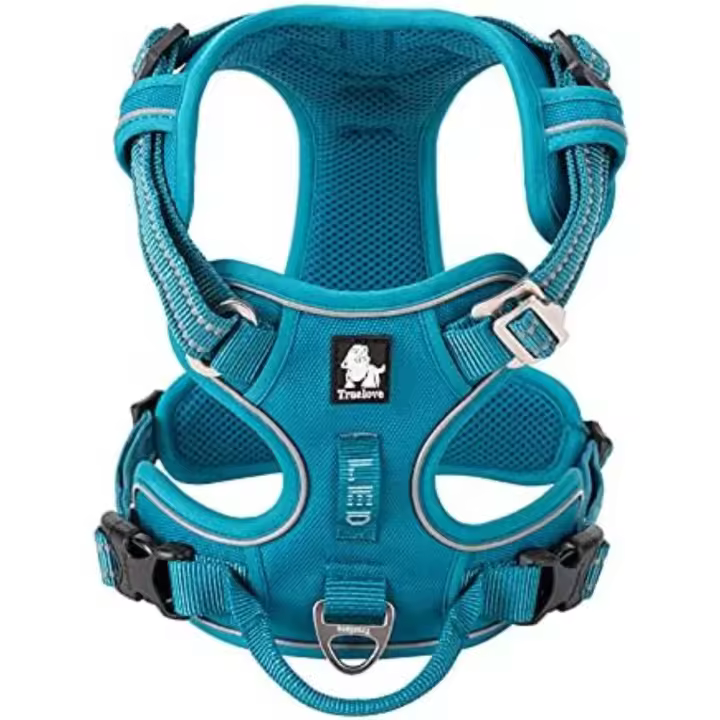 WINHYE Pet Truelove Arnés para Perros sin tirones, Tela de algodón Transpirable y Reflectante Suave, Ajustable para Correr, Caminar, Adecuado para Gatos pequeños, medianos Grandes, Perros TLH5655 - 1