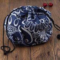 Bolsa de almuerzo portátil con cordón, bolsa de mano Bento para mujeres, hombres, escuela, oficina - details 5
