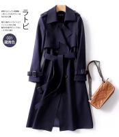 Gabardina larga por encima de la rodilla para mujer, abrigo pequeño de talla popular, versión coreana, primavera y otoño, 2024 - details 3