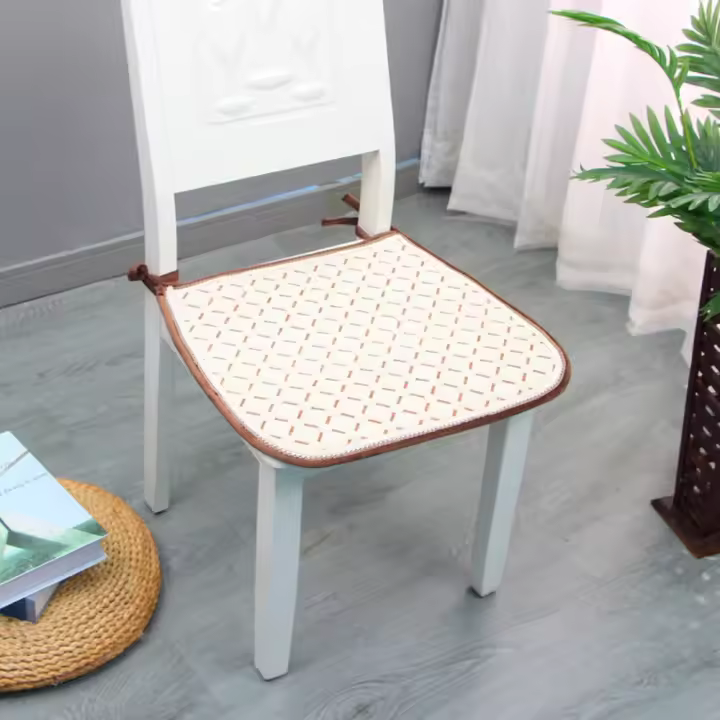 Alfombrilla para silla cómoda y creativa, diseño antideslizante, cojín para sofá de textura suave, superficie cuadrada, cojín para asiento con forma de rejilla, decoración del hogar - 1