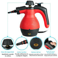 Limpiador de Vapor Eléctrico Portátil Manijero de Limpieza para Cocina, Baño, Coche - details 2