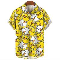 Camisas Casuales para Hombres con Estampado 3D de Oso Ropa de Verano Novedosa, Mangas Cortas, Tallas Grandes y Sueltas - details 1