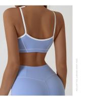Sujetador deportivo de impacto para mujer, ropa interior push-up de alto soporte para gimnasio, Top corto sin mangas para Pilates y Yoga con almohadillas extraíbles - details 8