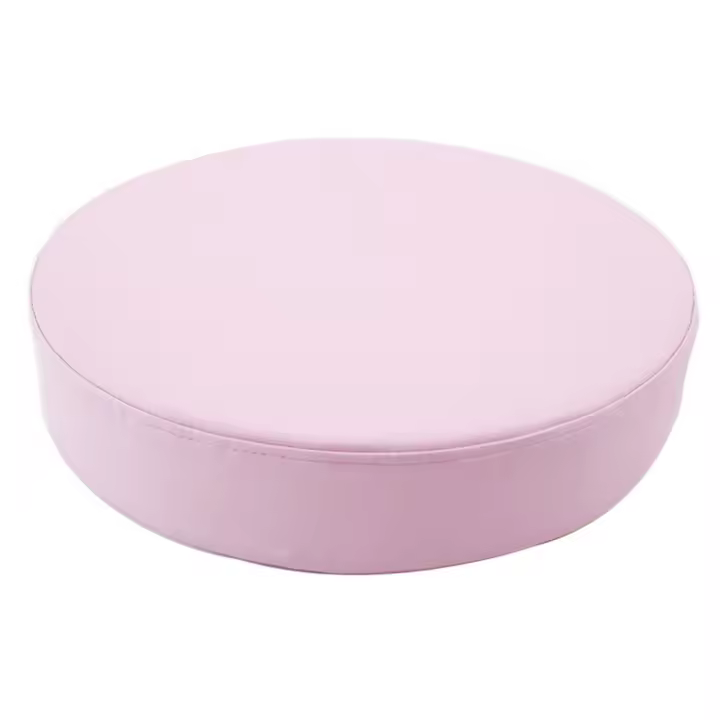 Cojín redondo de cuero de estilo japonés Simple, cojín de suelo suave y grueso, cojín tapizado lavable e impermeable para lectura - 1