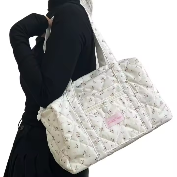Estilo coreano ral momia Multi-bolsillo cochecito grande organizador bolsas almacenamiento de cuidado portátil bolso de hombro único - 1