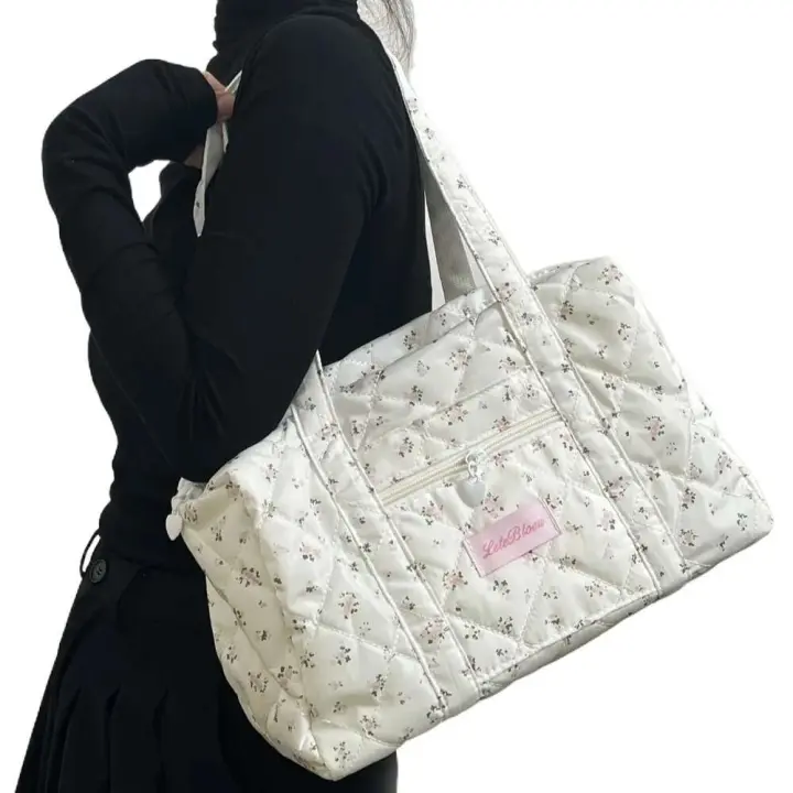 Estilo coreano ral momia Multi-bolsillo cochecito grande organizador bolsas almacenamiento de cuidado portátil bolso de hombro único - 1