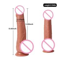 Leten-glande expuesto de silicona que imita es con ventosas, consoladores realistas, estimuladores de masaje Anal y vaginal, masturbador, Juguetes sexuales para adultos - details 2