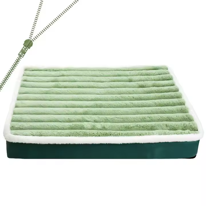 Colchoneta lavable con cremallera para mascotas, colchón para dormir, cojín para perros pequeños y medianos - 1