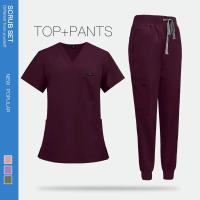 Uniforme médico para quirófano, conjunto de gomas de trabajo para hospital, suministros médicos, traje de cirugía dental para enfermera, ropa de trabajo. - details 17