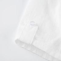 2025 Blusa abotonada de estilo francés para mujer, camisa elegante de manga corta a rayas, camisetas Fairycore de verano, ropa de calle para mujer - details 6
