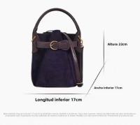 Bolso bandolera de hombro de terciopelo púrpura de alto grado de nicho - details 0