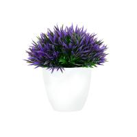 Plantas artificiales en maceta, bonsái verde, árbol pequeño, plantas de hierba, adorno en maceta, flores falsas para decoración del jardín del hogar, fiesta de boda - details 8