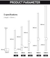 Lámpara Led de pared para el hogar, luz larga moderna para dormitorio, sala de estar, montada en superficie, Fondo de sofá, candelabro de pared, accesorio de iluminación - details 6