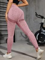 Pantalón de Yoga de cintura alta para mujer, ropa deportiva para correr, ciclismo y gimnasio, pantalones adelgazantes y levantamiento de cadera, mallas de Color sólido - details 19