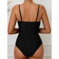 Bañador Sexy con cuello en V profundo para mujer, traje de baño femenino con correa para el hombro, ropa de playa para verano, 2024 - details 5
