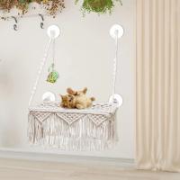 Macrame Cat Hammock  Saving Boho Without Mat  Bed  for   Decoration Kitten Sleeping Playing Climbing