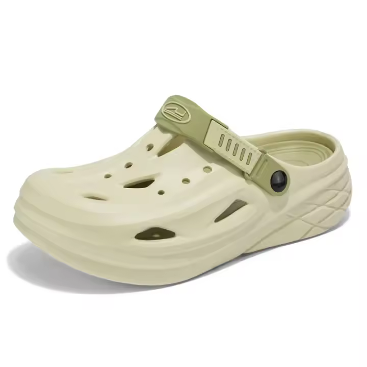 Zuecos de mujer 2024, novedad, sandalias de plataforma gruesa, cómodas pantuflas de moda, sandalias de playa de verano - 1