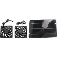 Ventilador de escape Solar de 12V, Extractor de aire alimentado por Panel Solar de 6 pulgadas para perro, pollo, casa, RV, invernadero - details 0