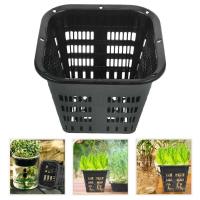 de red, 8 piezas, cesta cuadrada ranurada, vaso para plantar, red de plástico hidropónico ETA - details 1
