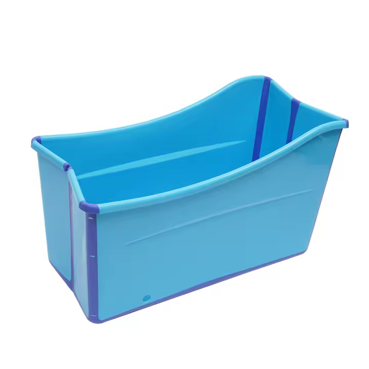 Bañera plegable grande para adultos, Bañera portátil con manguera de drenaje para niños, SPA, 98x50x56 cm - 1