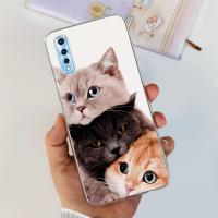 Funda trasera con patrón de gato para Vivo Y7s, carcasa de silicona transparente de TPU suave a la moda para niños, fundas para Vivo Y7s V1913A V1913T - details 17