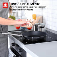 Campana de Induction Integrada Iseasy de 4 Zones 9 Niveles de Potencia, Temporizador de 1-99 Min, Función de Potenciación, 4 Placas, 60 cm - details 3