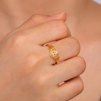 Anillo de Trébol Irlandés COOLTIME Joyería de Amuleto de Bruja para Mujeres - details 8