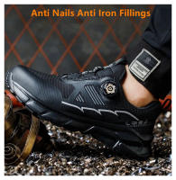 Zapatos de Trabajo de Acero Transpirables para Hombres y Mujeres A Prueba de Agujas, Ligeros y con Botón Rotativo - details 11
