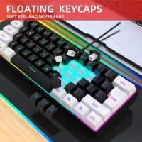 Nuevo teclado de 61 teclas ratón de juego RGB para jugadores de pubg - details 3