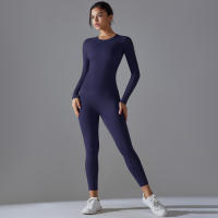 Hamidou-conjunto deportivo de Yoga para mujer, Leggings de gimnasio de secado rápido, de manga larga Camiseta deportiva para correr, pantalones de entrenamiento para correr - details 32