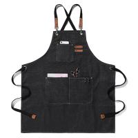 Delantal de carpintería para hombres, mandil de lona gruesa, impermeable, resistente a las manchas con bolsillos, delantal de cocina, delantal de trabajo de pintura - details 6