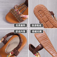 Sandalias de mujer sin cordones de estilo étnico de playa nuevas de verano para mujer - details 8
