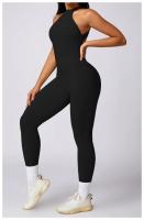 Ropa de yoga de una pieza con diseño de melocotón sin mangas, secado rápido, perfecta para pilates y fiess Fabricado en China - details 3