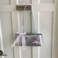 Bolso de mano francés dulce para compras, cinta de estilo coreano para mujer, bolso para axila, bolso de viaje de cuero PU de alta calidad - details 5