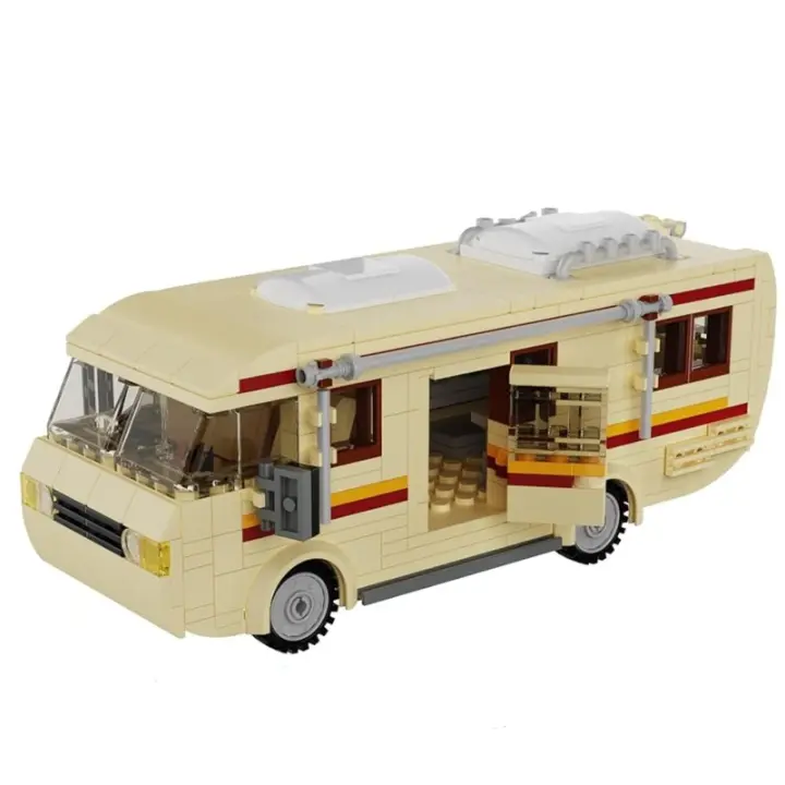 Juego de construcción de coches Break Bad The Krystal, furgoneta Camper creativa, bloque de construcción, mercancía para fanáticos y niños de 6 a 12 años (439 piezas) - 1