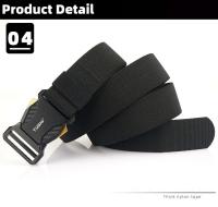 Cinturón Táctico de Aleación de Zinc Liberación Rápida, Ajuste de Sobreteta, Adecuado para Aventuras al Aire Libre, Commuter, Ocio Estilo Casual, Material de Nylon - details 7