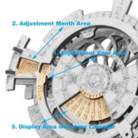 Robotime creativo DIY calendario perpetuo modelo de madera Kits de construcción montaje juguete para regalo para niños adultos Dropshipping LK201 - details 3