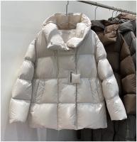 Chaqueta de plumón de pato blanco para mujer, Parkas gruesas y cálidas y esponjosas, abrigo acolchado holgado de gran tamaño, prendas de vestir, invierno 90% - details 5