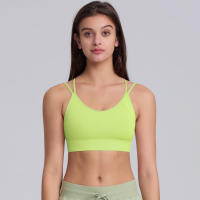 Hamidou-Sujetador de Yoga para mujer, ropa de Pilates de alta intensidad a prueba de golpes, con correas de hombro cruzadas absorbentes de golpes, para gimnasio - details 25