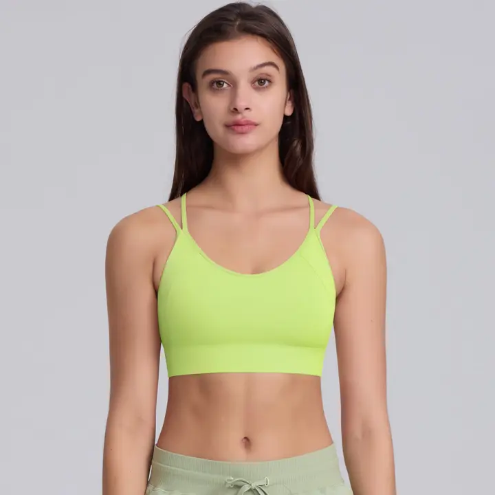 Sujetador de yoga para mujer, ropa de pilates a prueba de golpes de alta intensidad, con correas cruzadas absorbentes de golpes para gimnasio - 1