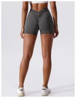 Pantalones cortos sin costuras para mujer ideal para el gimnasio y deportes al aire libre material de nylon transpirable y elástico con capucha tipo yoga y stretch aptos para primavera y verano - details 17