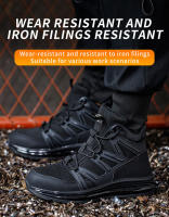 Zapatos de trabajo con puntera de acero antigolpes y antiperforaciones para hombre Calzado deportivo ligero, cómodo y transpirable - details 5